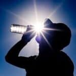 image of worker staying hydrated