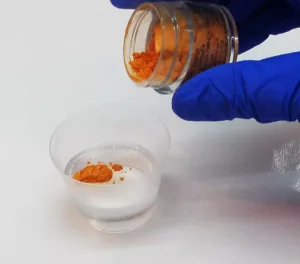 copper epoxy pigment mix